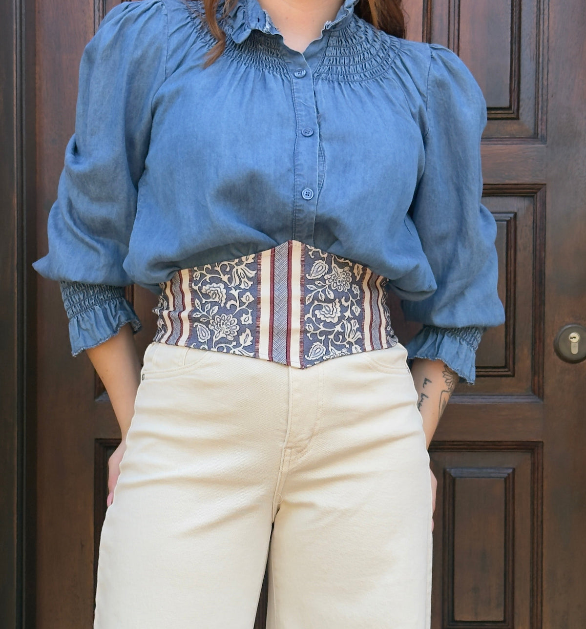 Fajín tela estampado
