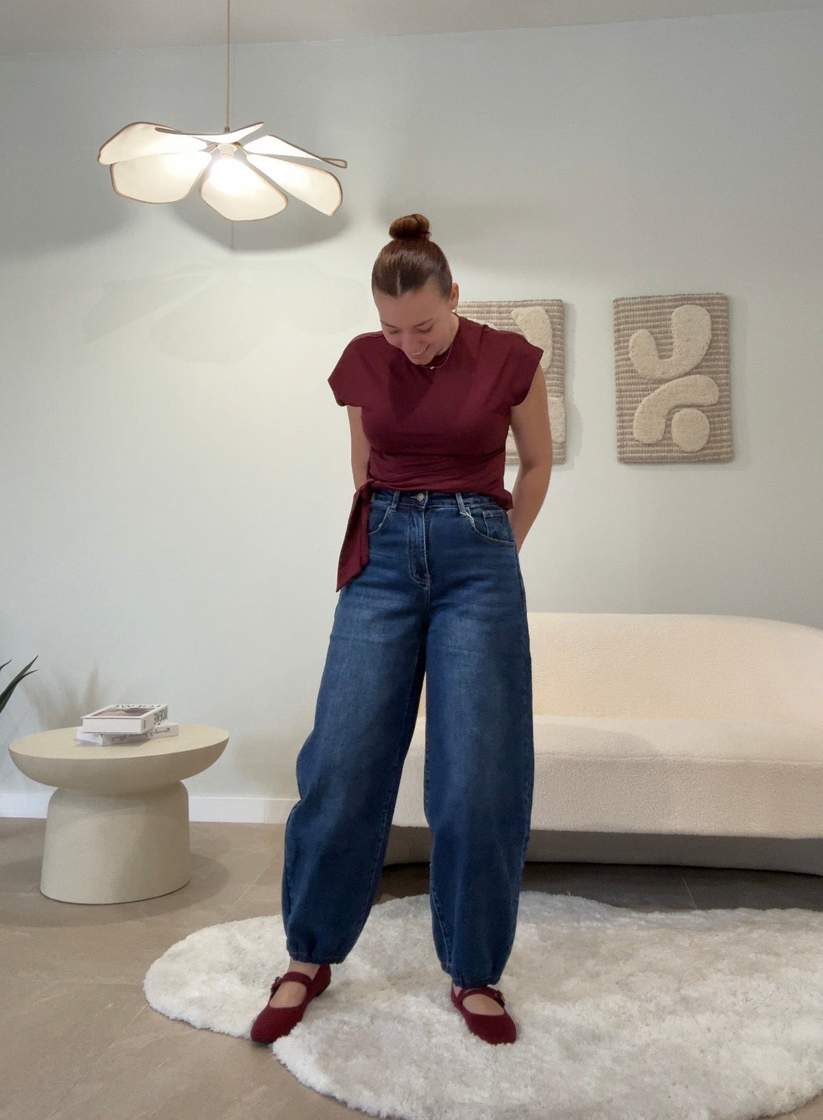 Jeans talla grande bombachos