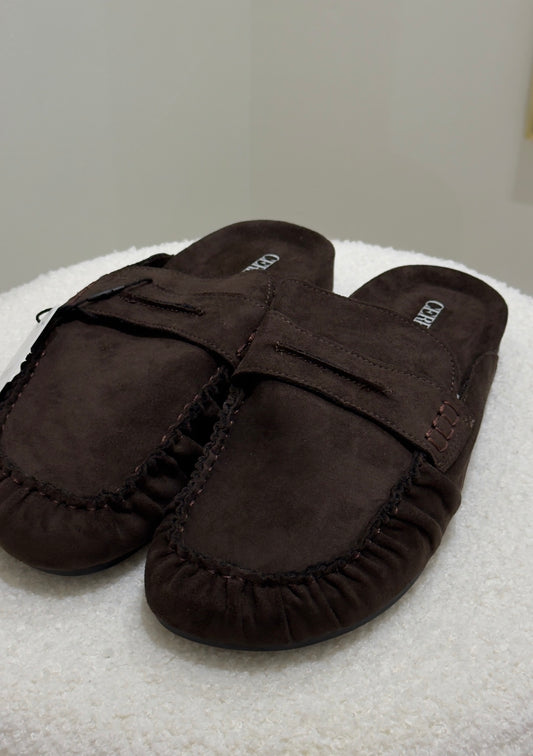 Mocasín destalonado marrón choco