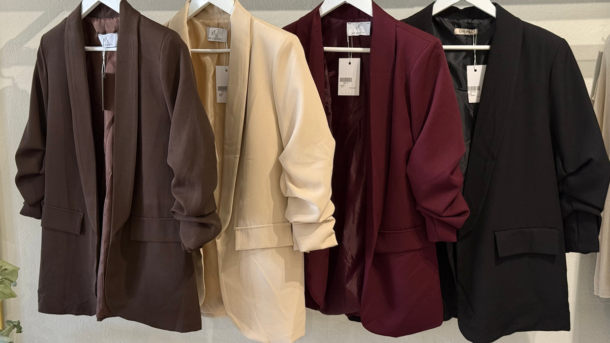 Blazer al codo fruncida