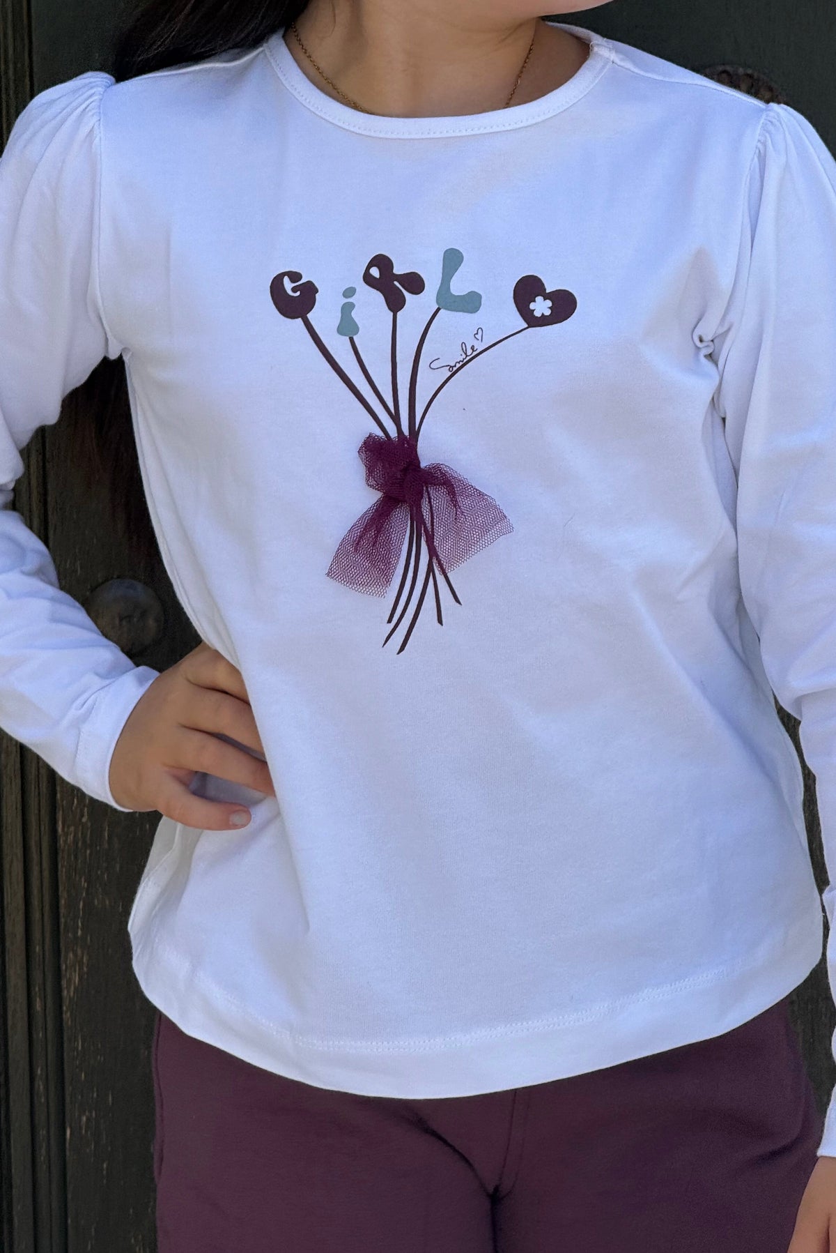 Conjunto morado niña