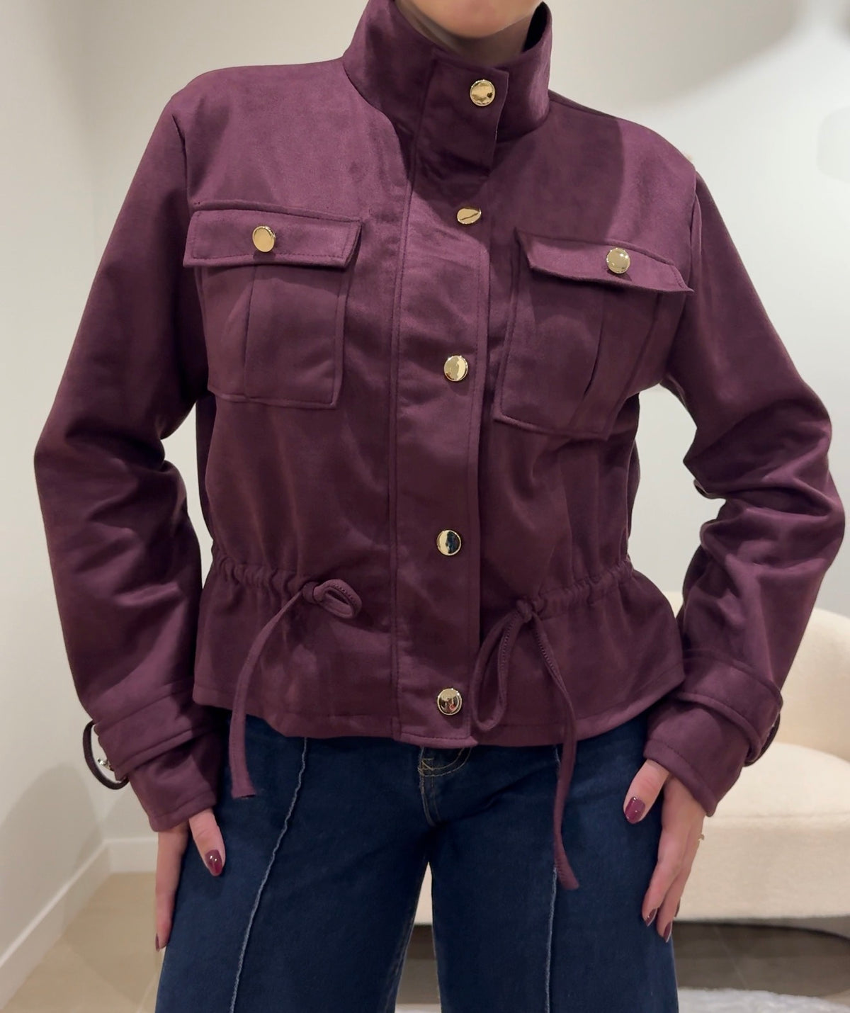 Chaqueta antelina