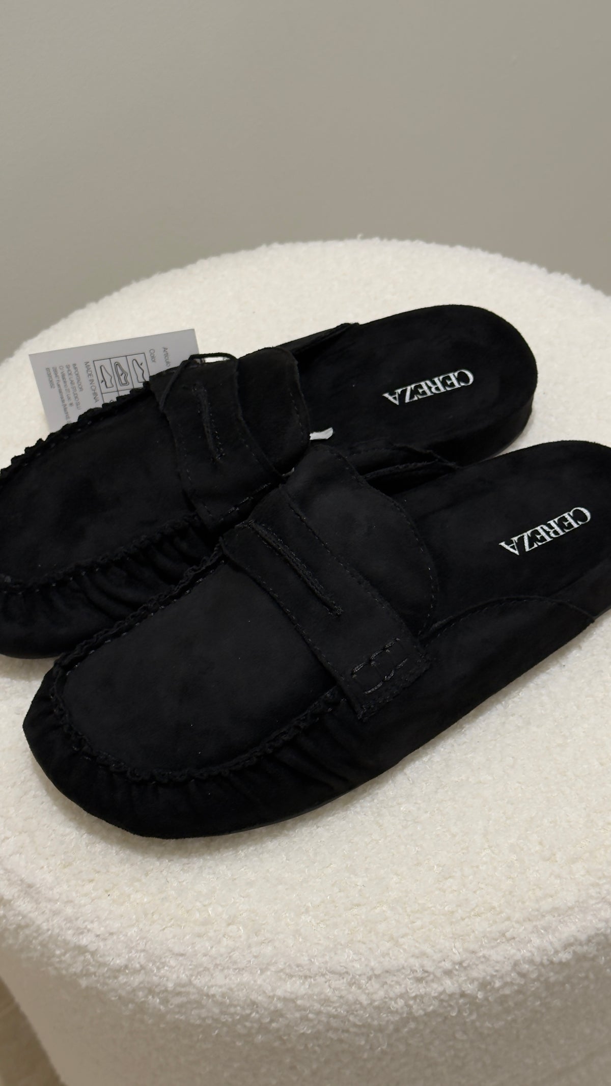Mocasín destalonado negro