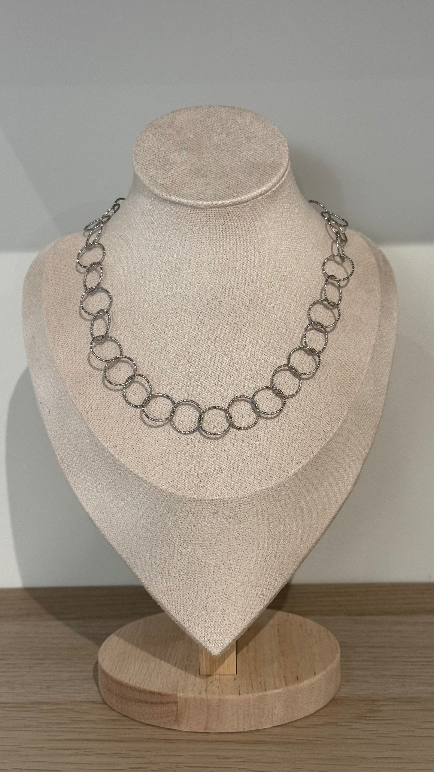 Collar eslabones circulares